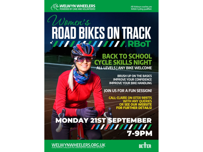 Women Only "Back to School" Cycling Skills session at Welwyn Wheelers