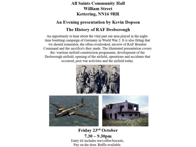 The History of Desborough Airfield at All Saints
