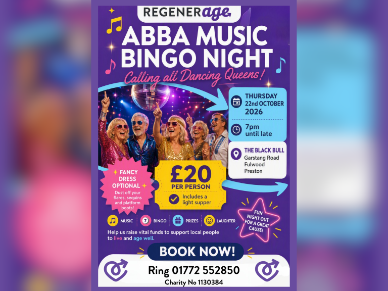 Regenerage ABBA Music Bingo Night