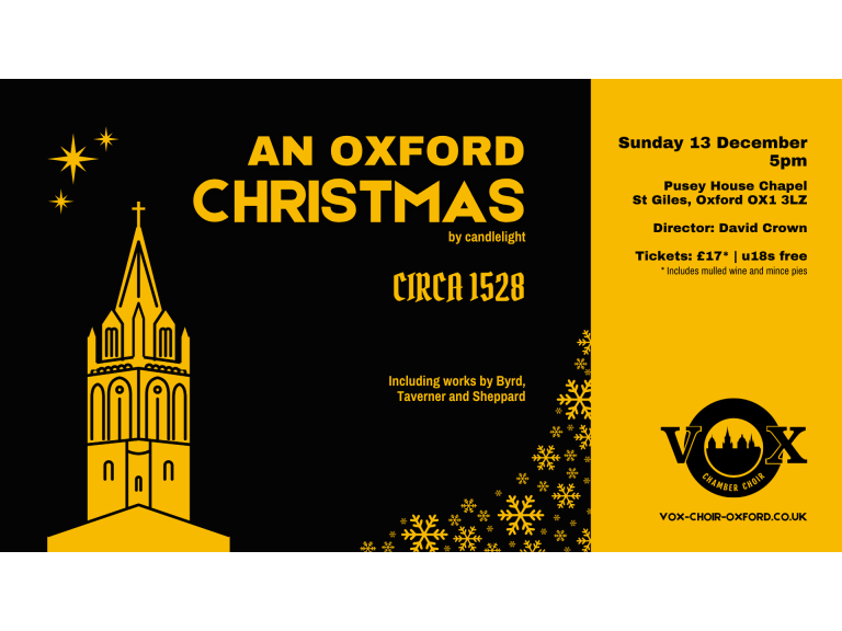 A 16th-Century Oxford Christmas - vOx Chamber Choir Conducted by David Crown