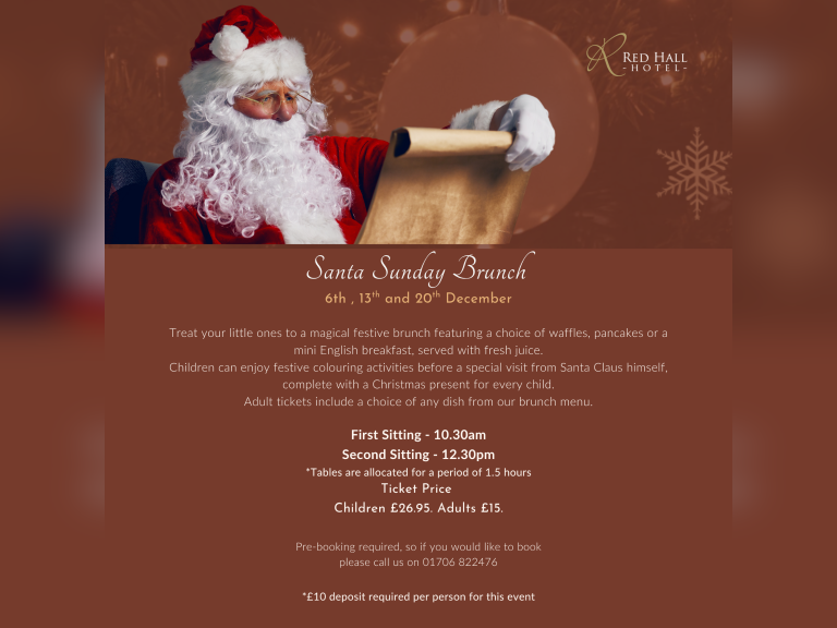 Santa Sunday Brunch at Red Hall Hotel
