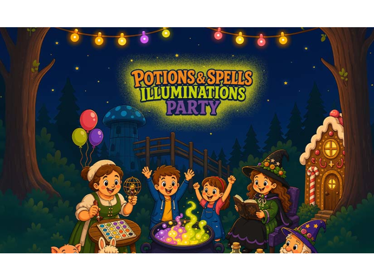 Potions & Spells, Fairytale Farm’s Halloween & Illuminations Party