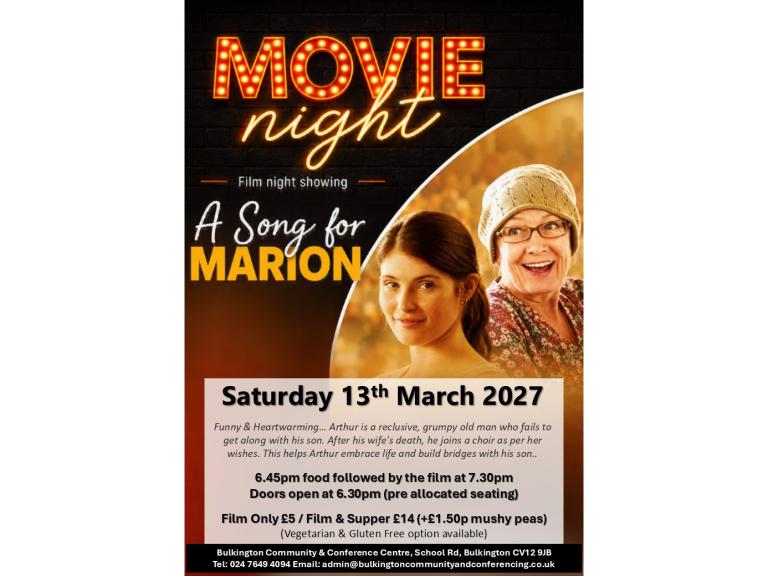 Film & Fish Supper Showing 'A Song for Marion'