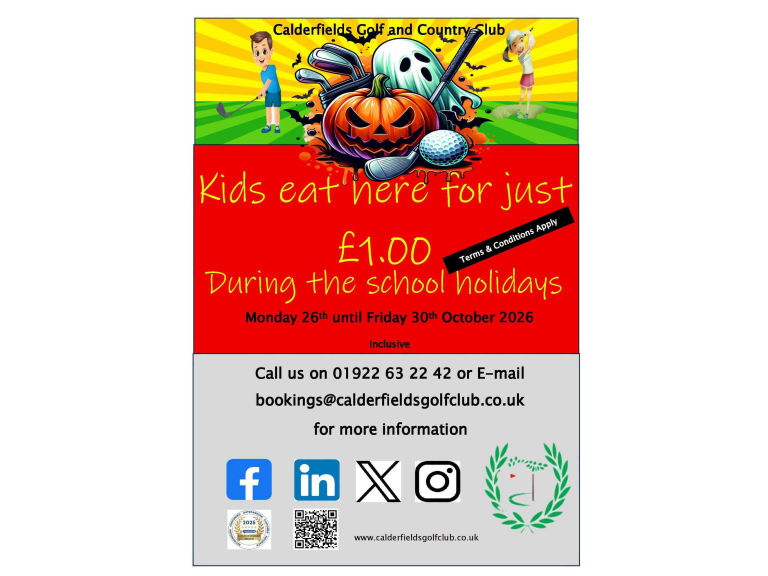 Half-Term Treat: Kids Eat for £1 at Calderfields, Walsall