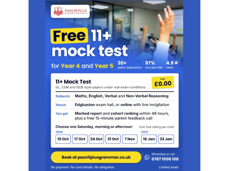 🏆 FREE 11+ Mock Test For Year 4 & 5 with Pass 11 Plus Grammar Preparation Success! 🎯