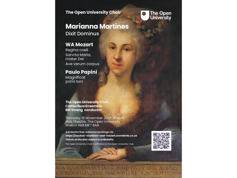 Open University Choir autumn concert: Martines and Mozart