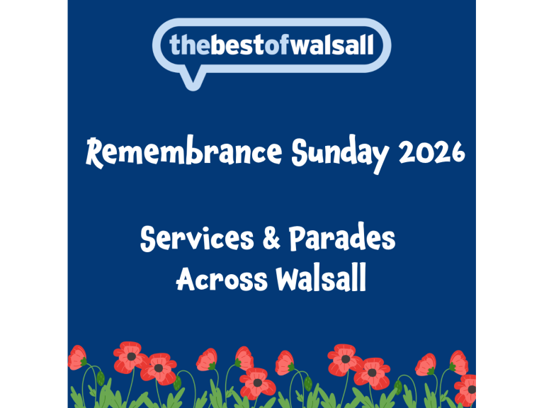 Remembrance Sunday 2026 in Walsall | Services, Parades & Wreath-Laying Ceremonies