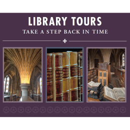 Library Tours at Lichfield Cathedral