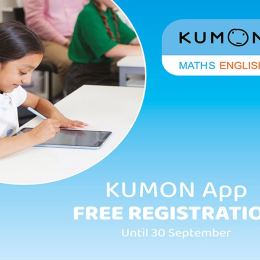 Free registration at Kumon Maths and English Study Centre