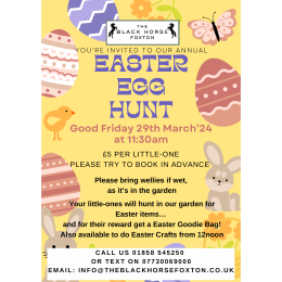 Easter Egg Hunt at The Black Horse, Foxton