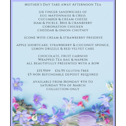 Mother's Day Takeaway Afternoon Tea