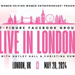 Women Helping Women Entrepreneurs Live in London Event