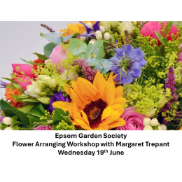 Flower arranging workshop with #Epsom Garden Society
