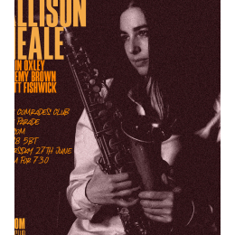 Epsom Jazz Club presents Allison Neale at @EpsomJazzClub