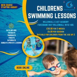 New Childrens Swimming Course in Willenhall with First in Last Out Swimming Academy