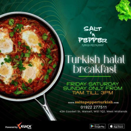 Turkish Halal Breakfast at Salt 'n' Pepper