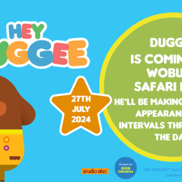 Come along and meet Hey Duggee at Woburn Safari Park!
