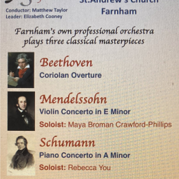 Farnham Sinfonia Autumn Concert 2024 - 5th October