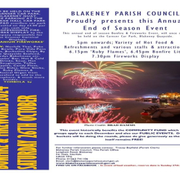 Annual End of Season Bonfire and Fireworks Event