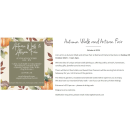 Autumn Walk and Artisan Fair at Kelmarsh Hall