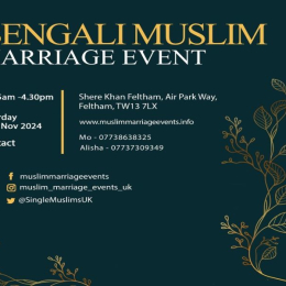 Muslim Marriage Events London - Bengali Event