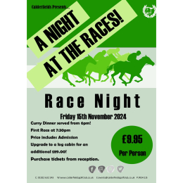 Race Night at Calderfields Golf & Country Club in Walsall