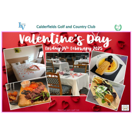 Valentine's Meal at Calderfields Golf & Country Club