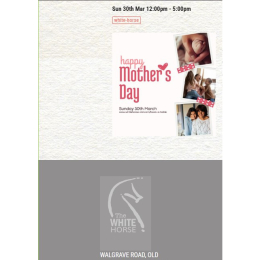 Celebrate Mother’s Day at The White Horse – Sunday 30th March, 2025 🌸