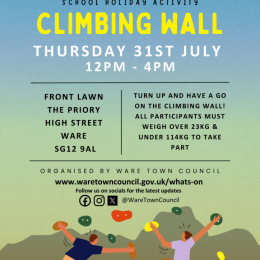 School Holiday Activity – Climbing Wall