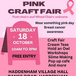 Splash of Pink Craft Fair Fun Day Haddenahm