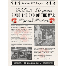 Celebrating 80 Years Since the End of the War Pigeons Parlour