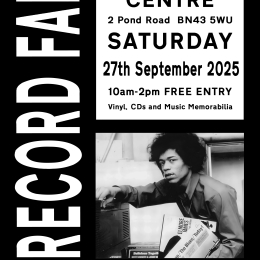 Shoreham Record Fair 27th September 10am-2pm Free Entry