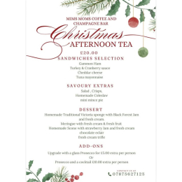 Christmas Afternoon Tea at Mims Moms in Cannock