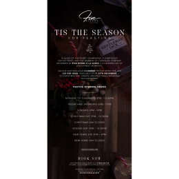 3 Course Festive Menu just £35pp at Five Rivers À La Carte