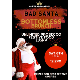 Bad Santa Bottomless Brunch at Alexandra Arms