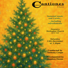 Christmas with Cantiones and Brass Buttons