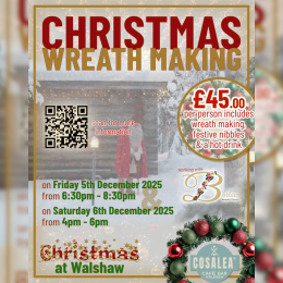 Christmas Wreath Making at Cosalea