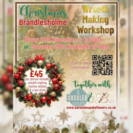 Wreath Making Workshop at Cosalea Brandlesholme