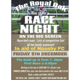 Charity Race Night at The Royal Oak, Naseby!