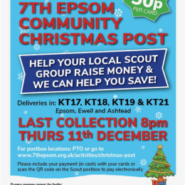Community Christmas Post by 7th Epsom Scouts