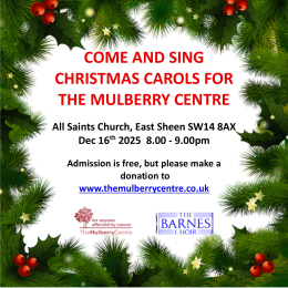  The Barnes Choir Annual Charity Carol Concert  - Come and Sing with us