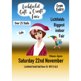 Lichfield Gift & Craft Fair  Saturday 22nd November 2025  Lichfield Guild Hall