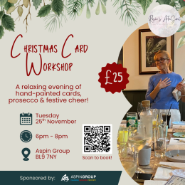 Christmas Card Workshop with Roselle