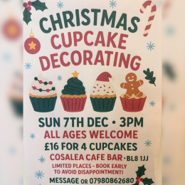 Christmas Cupcake Decorating at Cosalea Brandlesholme