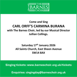 The Barnes Choir Annual Come and Sing 