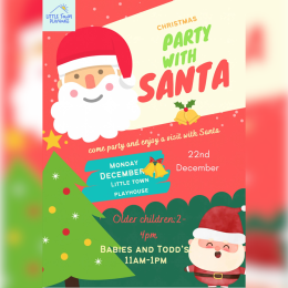 Christmas Party with Santa at Little Town Playhouse