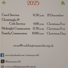 Christmas Services at St Mary's Cuddington