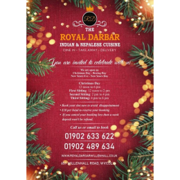 Christmas Day at the Royal Darbar Indian Restaurant Willenhall
