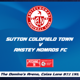 Sutton Coldfield Town FC Vs Anstey Nomads FC