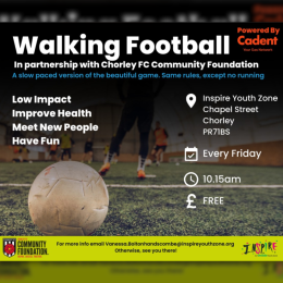 Walking Football in Partnership with Chorley FC Community Foundation